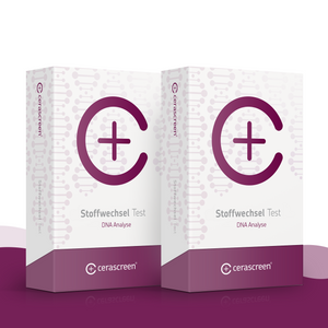cerascreen Stoffwechsel Test Doppelpack – zwei DNA Testkits zur Analyse des Stoffwechsels und individuellen Ernährungsoptimierung